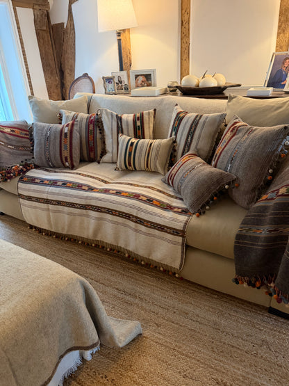 Paron Pewter Square Cushion Cover