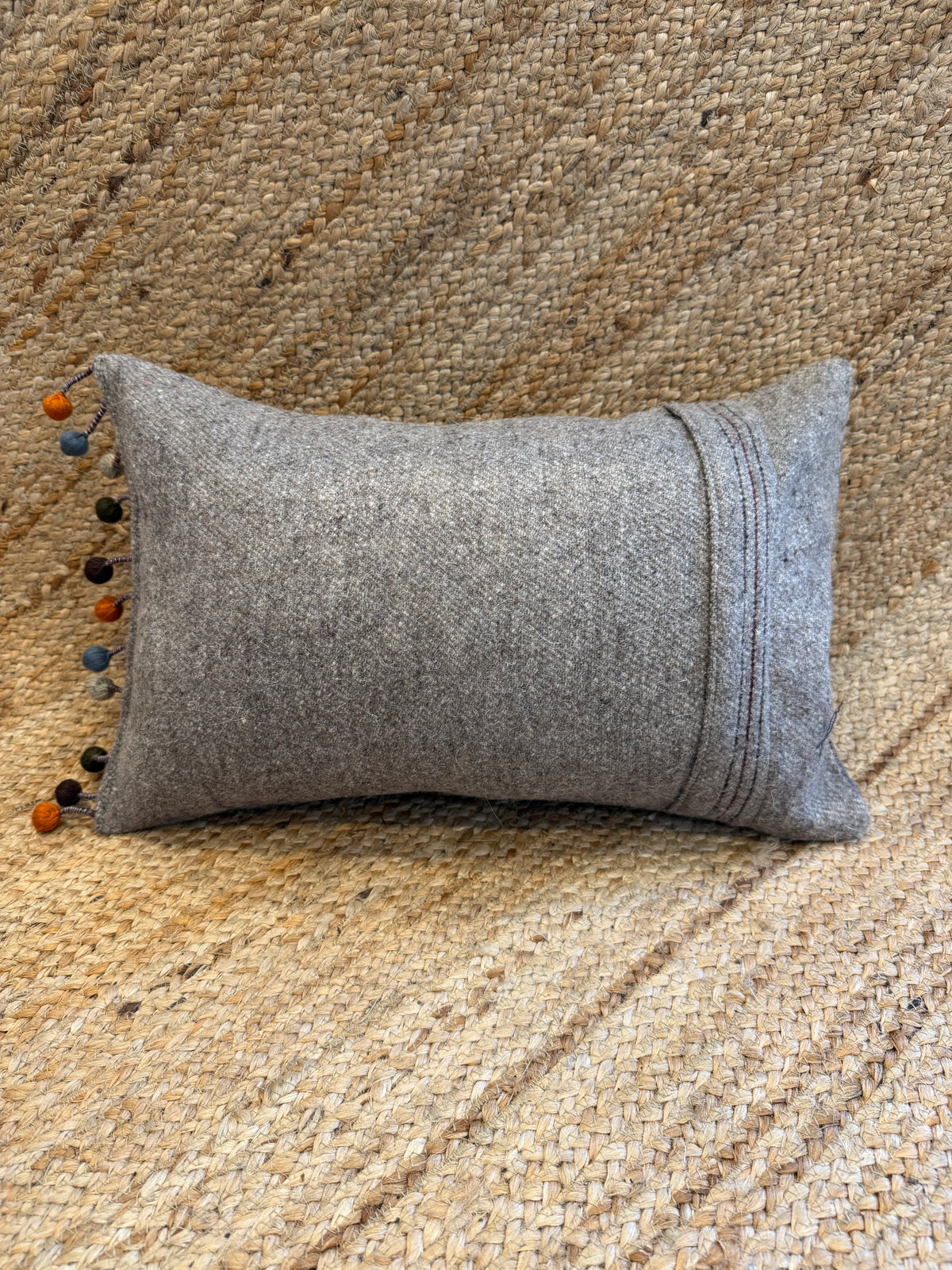 Paron Pewter Oblong Cushion Cover