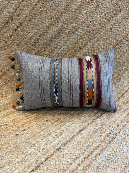 Paron Pewter Oblong Cushion Cover