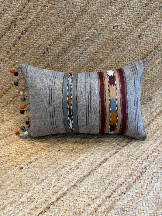 Paron Pewter Oblong Cushion Cover