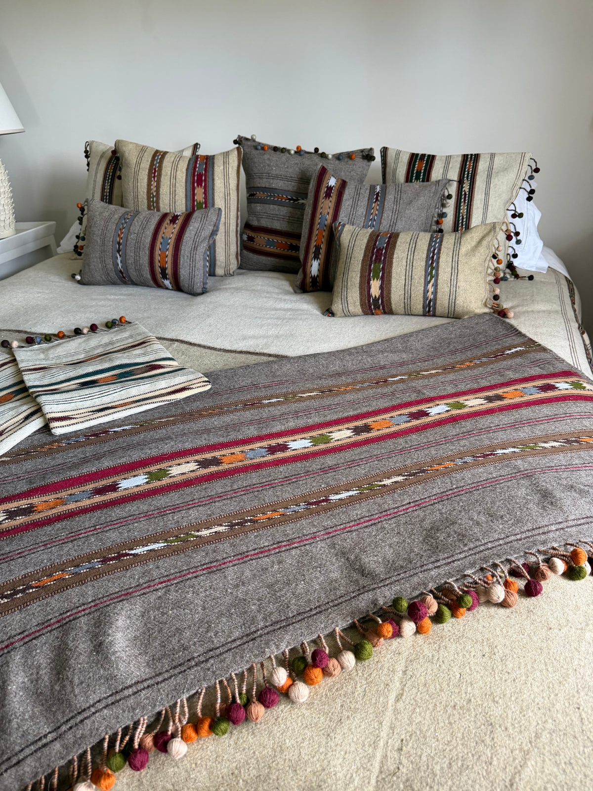 Paron Pewter Square Cushion Cover