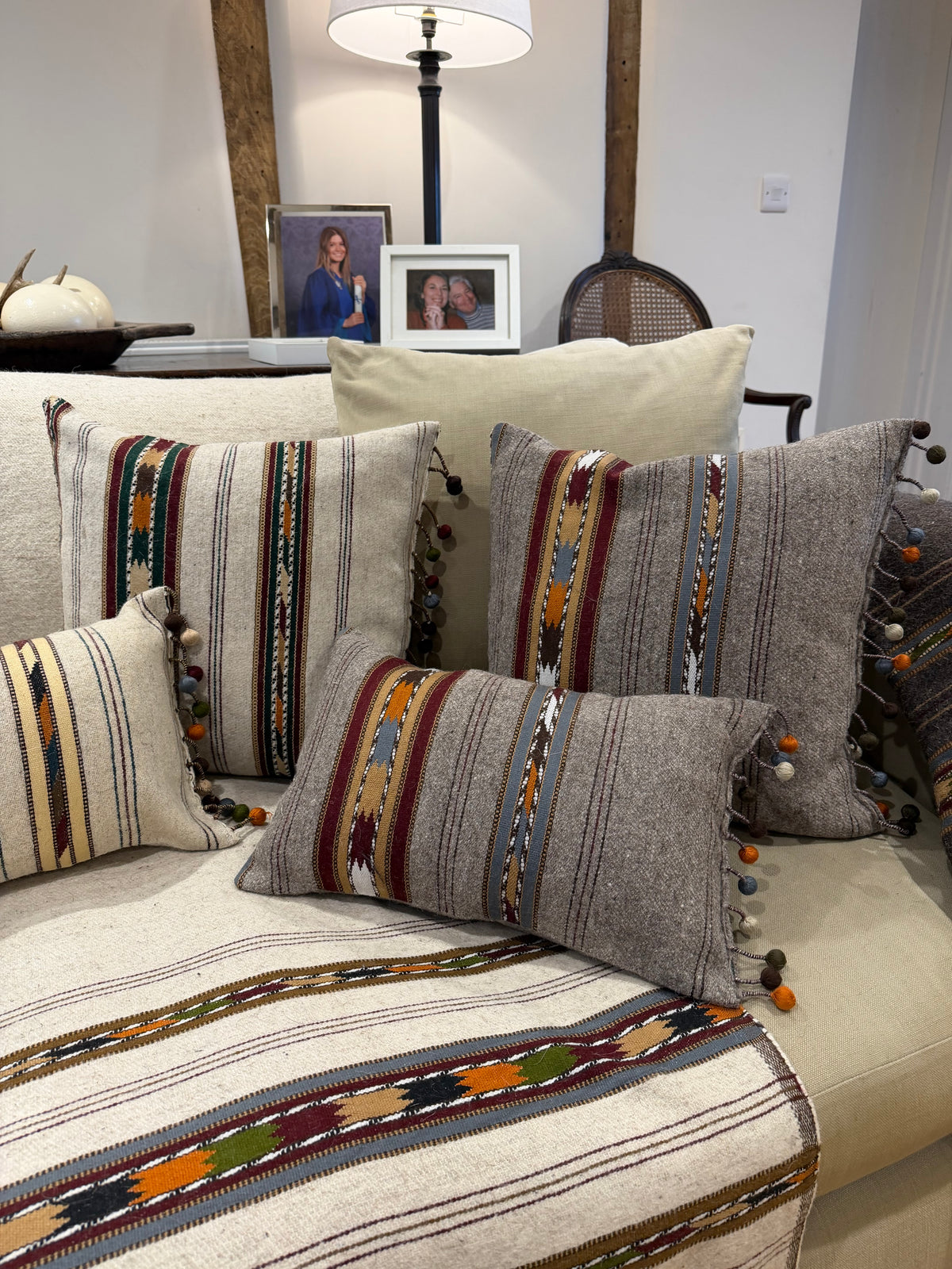 Paron Pewter Oblong Cushion Cover