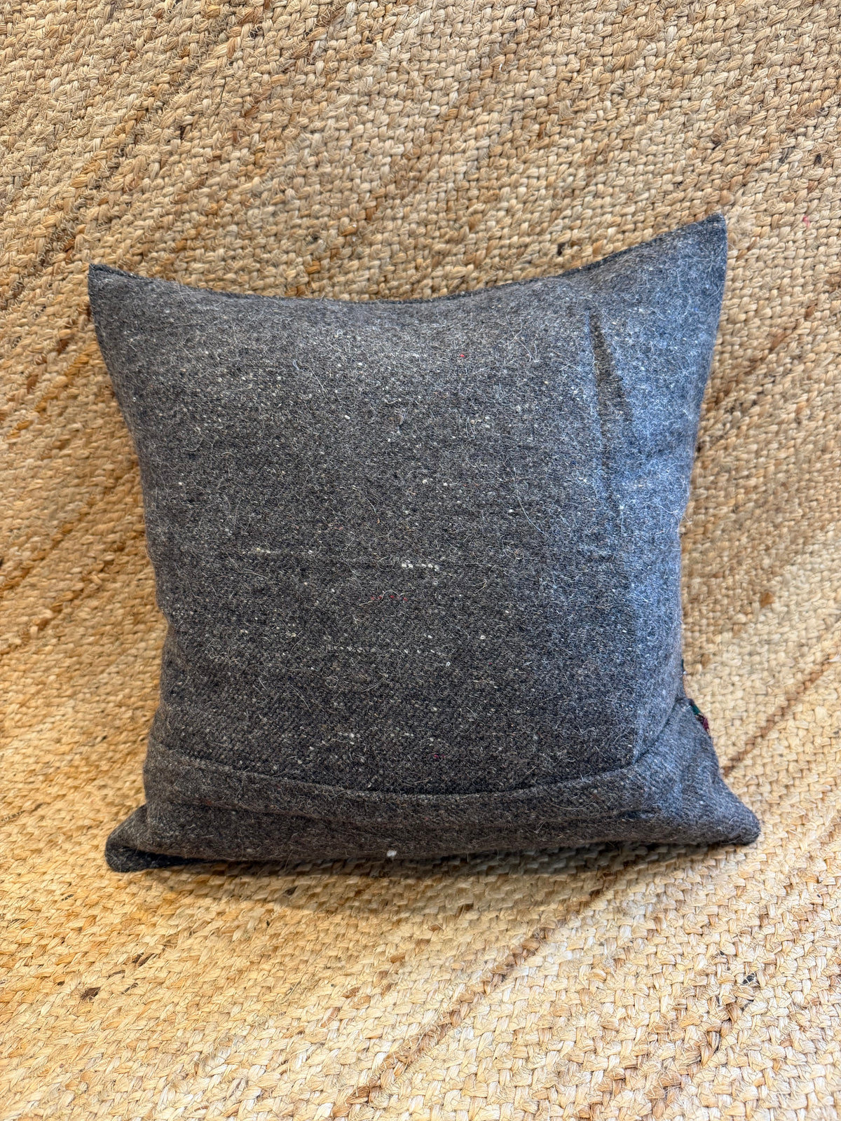 Gharo Grey Square Cushion Cover