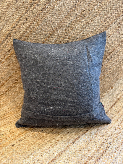 Gharo Grey Square Cushion Cover