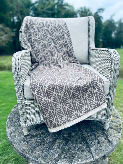 Cocoa Fronds Cashmere Wrap
