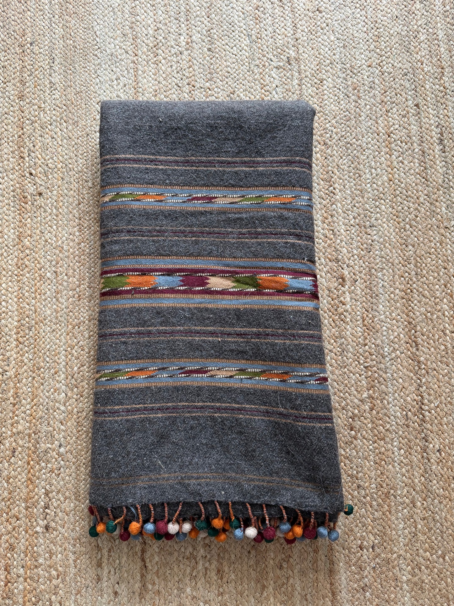Gharo Grey Bobble Rug